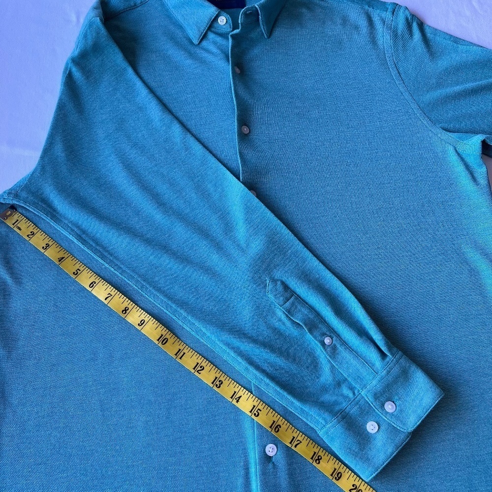 Fairlane Performance Pique Button Down Long Sleev… - image 5